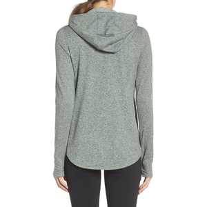 Sudadera con capucha de algodón transpirable ligera para mujer, gimnasio, Fitness, correr, Jogging, Yoga, deportes, ropa activa, chaqueta con acabado superior - Product Image 2