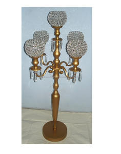 Crystal Candelabra Handmade Brass Finish Adjustable Size 30-150cm for Home Decoration Christmas & Wedding <b>Candle</b> <b>Sticks</b> - Product Image 4