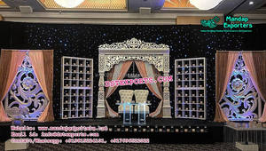 ชุดเหล็กตกแต่งเวทีงานแต่งงานธีมโมร็อกโกล่าสุดชุดตกแต่งเวทีสไตล์อินเดียที่ได้รับแรงบันดาลใจจากผู้ผลิตในเอเชีย - Product Image 4