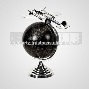 Gran Avión de Metal decorativo globo terráqueo elegante escritorio geografía Decoración - Product Image 2