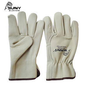 ถุงมือหนังลูกรอกหนังวัว,นิ้วโป้งปีก,เสริมนิ้วชี้ - Product Image 1