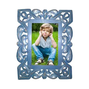 高品质TSCA认证中密度纤维板时尚手工雕刻设计相框，展示婴儿图片和其他难忘时刻