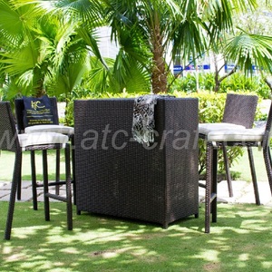 Modèle de haute Qualité Poly PE Rotin Mobilier D'extérieur Haute Barre fixée et table pour se détendre RABR-097 (Modèle 4) - Product Image 1
