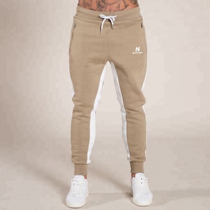 Chándal de color Beige para hombre, chándal con paneles blancos, fabricado por Hawk Eye Sports (se acepta PayPal) - Product Image 3