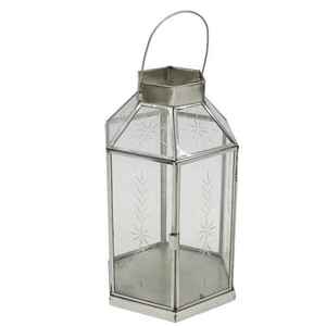 Farol de vela de filigrana con cristal, decoración navideña para exteriores, nuevo diseño - Product Image 1