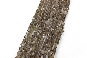 Buena calidad 1 hebra de cuarzo ahumado natural piedras preciosas facetadas pepitas forma cuentas al por mayor para la fabricación de joyas - Product Image 3