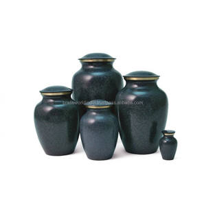 Ensemble d'urne de crémation en Bronze, fournitures de funérailles, cuivworld inde - Product Image 3