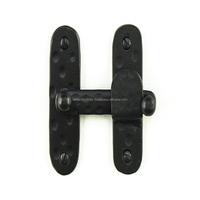 Pestillos de cerca de puerta de cierre automático de estilo rústico de OMG Industries, acabado en negro, cabeza de flecha, pestillo de puerta de pulgar, accesorios para puertas y ventanas