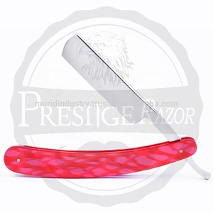 Customized Packaging Men's Double Edge <b>Butterfly</b> Shaving Straight Razor with Brass Handle for Barbers - Product Image 5