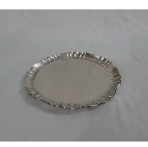 Placas decorativas de aluminio niquelado para servir, placas decorativas modernas de lujo de estilo único de fundición de aluminio - Product Image 2