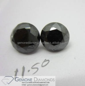 2.00กะรัตขนาด AAA คุณภาพแฟนซีเบาะรองนั่งคู่เพชรสีดำธรรมชาติสำหรับต่างหูเพชรสีดำราคาต่อกะรัต - Product Image 2