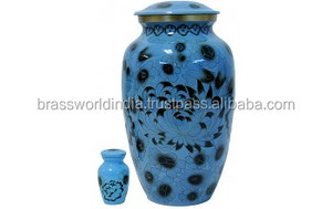 Urna de cremación de latón para adultos de Brassworld India Suministros funerarios de alta calidad - Product Image 6
