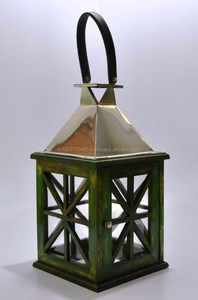 เชิงเทียนไม้โคมไฟไหตกแต่งบ้านที่วางเสาทำด้วยมือ - Product Image 2