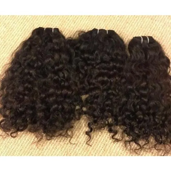 Natural Indian Human hair Different types of curly hair , Kinky curly hair ,Virgin Indian Human Hair Extension Raw indian Hair