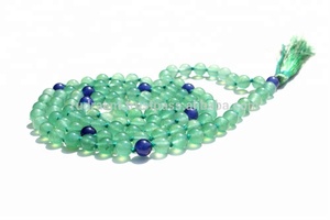 Unisex 108 Mala collar de cuentas Aventurina ónix diamante perla cadenas borla Bohemia moda religiosa regalos con cuentas fiestas - Product Image 4