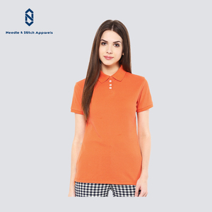 Dames Doux Au Toucher Ajustement Sec En Gros Rendement Golf Polo Chemise 100% polyester Tissu - Product Image 2