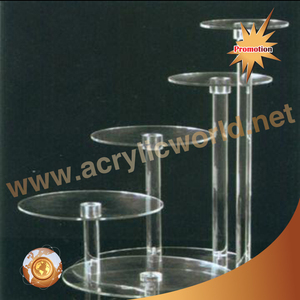 แท่นวางโชว์เค้กแต่งงานทำจากอะคริลิคทำจากโรงงาน - Product Image 5