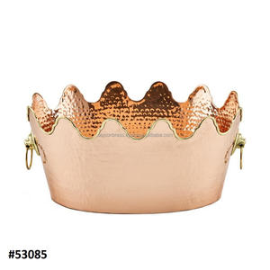Wine Cooler Eco-friendly Copper Plated <b>Ice</b> <b>Bucket</b> High Grade Most Popular <b>Sales</b> Metal Beverage <b>Ice</b> <b>Bucket</b> - Product Image 1
