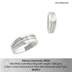 18kt White <b>Gold</b> Diamond <b>Ring</b> Stainless Steel Swivel Anti Stress <b>Anxiety</b> Finger <b>Rings</b> Jewelry Spinners <b>Ring</b> for Men - Product Image 6