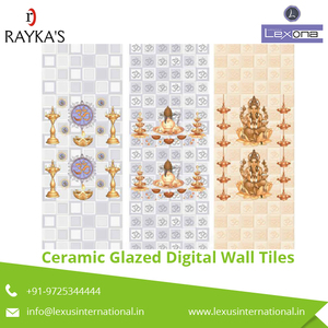 Azulejos de pared de cerámica con impresión digital moderna de grado premium esmaltados metálicos para aislamiento térmico y antibacteriano para habitaciones y apartamentos - Product Image 2
