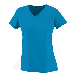 Camiseta de algodón con cuello en V y logotipo personalizado para mujer, servicios OEM profesionales en diferentes estilos para el último diseño, camiseta de Viky Industries para mujer - Product Image 2