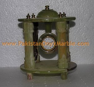 Artesanías de mármol de ónix, relojes de calidad de exportación de fábrica de Pakistán, estilo modelo pintado a mano para decoración del hogar - Product Image 1