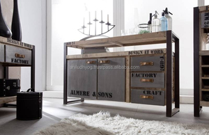 Panneau latéral en bois Vintage industriel, 1 pièce, pour l'usine - Product Image 3