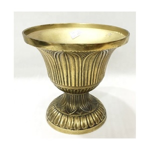 Jarrón de suelo decorativo con logotipo personalizado/jarrón de metal de hierro/jarrón de boda para uso comercial en hoteles y restaurantes-respetuoso con el medio ambiente - Product Image 5