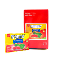 Pince à fruits lozengé, bois naturel, goutte de bonbons
