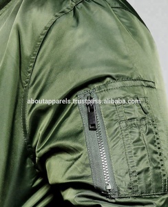 New Arrival Cheap Stylish Nylon Satin Bomber Jackets Custom Manufacturer Baseball Cotton Twill Varsity Bomber Jacket - Product Image 4