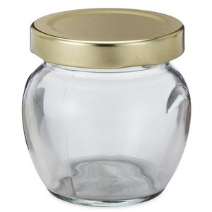 106ml C; tai rỗng mật ong lọ thủy tinh với tai nhỏ MứT ThủY Tinh gói gia vị thủy tinh container với nắp kim loại bán số lượng lớn - Product Image 1