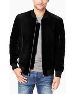 Chaqueta Bomber personalizada para hombre, color blanco y negro, venta al por mayor - Product Image 2