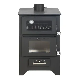 14，8 kW的欧洲质量木材燃烧烹饪炉烤箱 | 效率为80% (Gekas火炉子 -- 毫克，450)