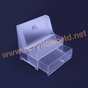 Cajón de uso hotelero con portavasos acrílico con cajón - Product Image 1