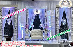 Décorations de scène en cristal à thème violet pour mariages asiatiques Caractéristique portable de style traditionnel élégant - Product Image 4