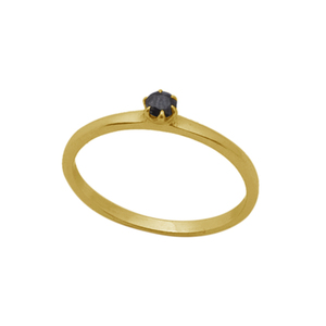 แหวนพลอยโอนิกซ์สีดำ925เครื่องประดับชุบทองเงินสเตอร์ลิงทันสมัยการตั้งค่าง่ามแหวนแฟชั่นสำหรับการหมั้นแต่งงาน - Product Image 1