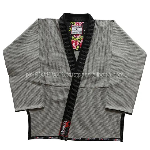 Groothandel Custom Logo Judo Uniform Kimono Jiu-Jitsu Gi Bjj Gis Jiu Jitsu Bjj Gi Judo Uniform Voor Training Wedstrijd Gi