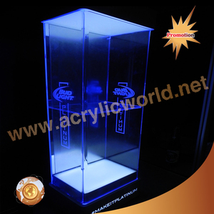 ขวดอะคริลิก Glorifier นำแสงฐาน/ขวด Led Glorifier/ไวน์อะคริลิคกล่องแสดง - Product Image 1