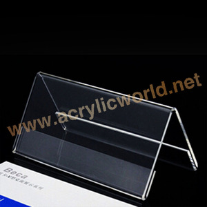 Présentoir en acrylique transparent, support de Menu en plastique, forme triangulaire, panneau en acrylique, porte-menu - Product Image 6