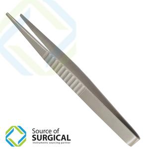 Dissecting Surgical Tweezers & Dressing Forceps Serrated Stainless Steel 5.5 Inches Long CE Certified Class I - Product Image 1