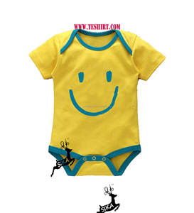 gots certified organic bamboo pima Cotton Soft Stylish cute Short Sleeve Romper bodysuit online shopping india tirupur bamboo - Product Image 1