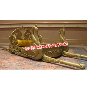 Latest Design Wedding Brass Golden Peacock <b>Doli</b> Indian Wedding Swan Gold Palki Shahi Wedding <b>Doli</b> - Product Image 1