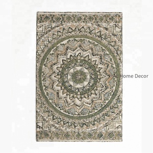 Alfombra de lana hecha a mano para sala de estar, alfombras decorativas a precio de venta al por mayor - Product Image 1