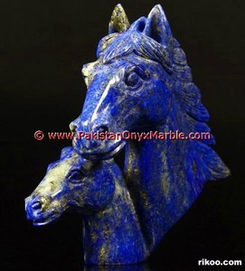 อัญมณีธรรมชาติ Lapis Lazuli กระต่ายแกะสลักประติมากรรม Lapis Lazuli สัตว์รูปร่างหุ่นและนกงานฝีมือตัวเลขทำด้วยมือ - Product Image 2