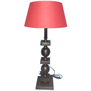 Lámpara de mesita de noche de lujo, diseño clásico y elegante, hecha a mano, con logotipo único personalizado, estampado de cobre antiguo - Product Image 1