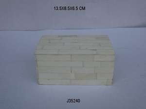 Boîte à bijoux en bois mosaïque avec finition naturelle, disponible en toutes tailles, organiseur de bijoux pour femmes et filles - Product Image 5