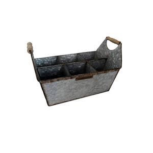 Jardinière en métal galvanisé avec différentes Sections, boîte décorative en métal, jardinières modulaires - Product Image 2