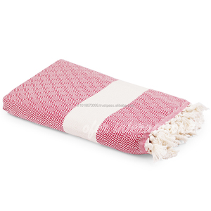 ผ้าขนหนูตุรกีเพชรโยนผ้าห่มVariertyของสีที่มี-สีแดงคลาสสิกคอลเลกชันโยนผ้าห่ม - Product Image 1