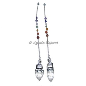 Pierres de guérison en cristal 7 chakras pendule - Product Image 2