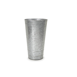 VASE à fleurs galvanisé, 1 pièce, grand et en métal, décoration de jardin, maison, nouveau LOOK, planteur - Product Image 2
